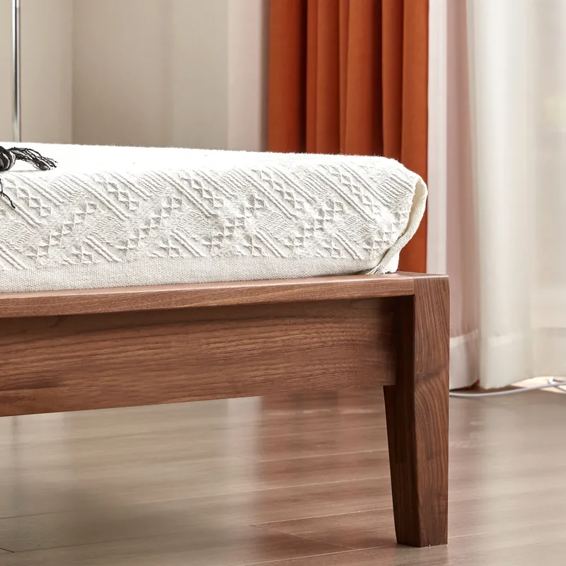 Headless bed with bed bucket cabinet