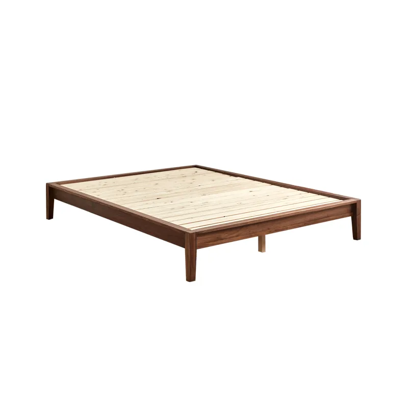 Headless bed with bed bucket cabinet